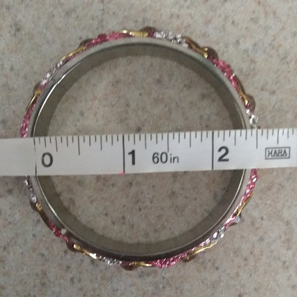 6pc set Hyderabad India Stone Bangles - Picture 8 of 8